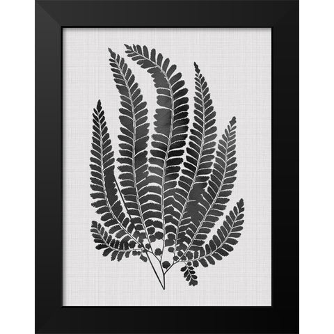 Maple Black Poster Black Modern Wood Framed Art Print by Urban Road