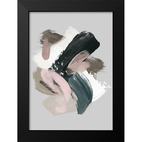 Serene Delight II Black Modern Wood Framed Art Print by Urban Road