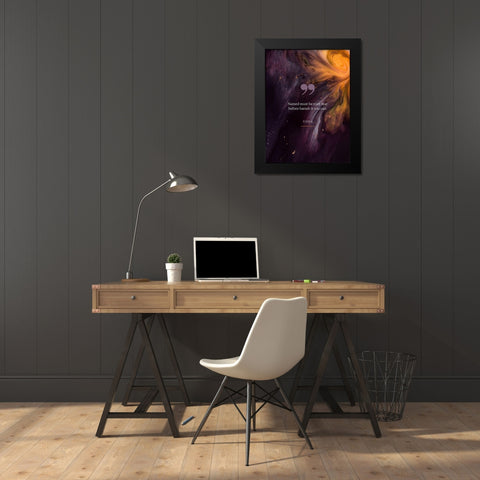 Yoda Quote: Be Your Fear Black Modern Wood Framed Art Print by ArtsyQuotes