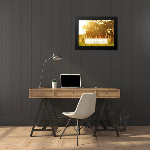 Robert E. Lee Quote: Confidence Expressed Black Modern Wood Framed Art Print by ArtsyQuotes