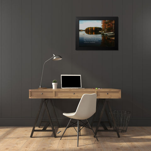 Vernon Howard Quote: Negative Feelings Black Modern Wood Framed Art Print by ArtsyQuotes