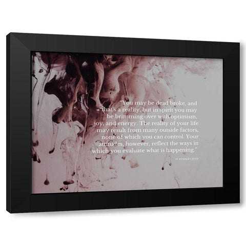 H. Stanley Judd Quote: Optimism, Joy and Energy Black Modern Wood Framed Art Print with Double Matting by ArtsyQuotes