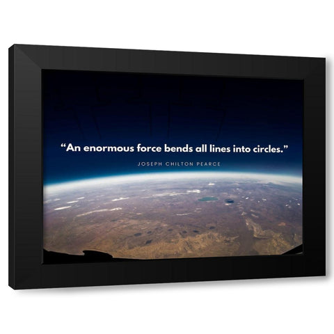 Joseph Chilton Pearce Quote: Influenced Black Modern Wood Framed Art Print with Double Matting by ArtsyQuotes