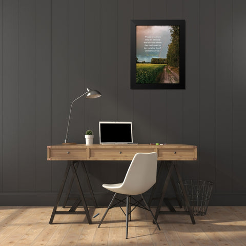 Earl Nightingale Quote: People Black Modern Wood Framed Art Print by ArtsyQuotes