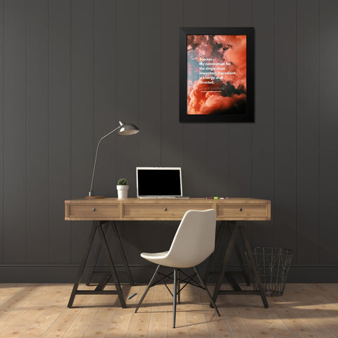 Louis B. Lundborg Quote: Success Black Modern Wood Framed Art Print by ArtsyQuotes