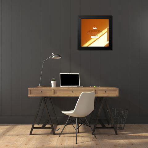Orison Swett Marden Quote: Found Your Place Black Modern Wood Framed Art Print by ArtsyQuotes