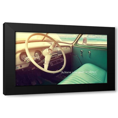 Imam Ali Quote: Achieve Your Goals Black Modern Wood Framed Art Print with Double Matting by ArtsyQuotes