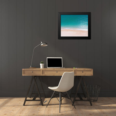 Bill Bradley Quote: Ambition Black Modern Wood Framed Art Print by ArtsyQuotes