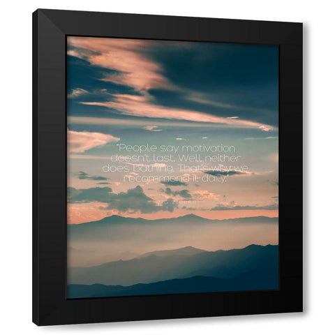 Zig Ziglar Quote: Daily Black Modern Wood Framed Art Print by ArtsyQuotes
