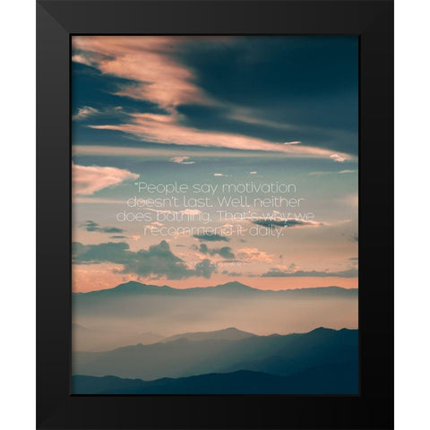 Zig Ziglar Quote: Daily Black Modern Wood Framed Art Print by ArtsyQuotes