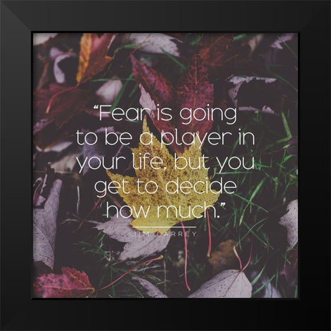 Jim Carrey Quote: Player in Life Black Modern Wood Framed Art Print by ArtsyQuotes