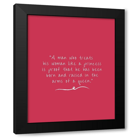 ArtsyQuotes Quote: Arms of a Queen Black Modern Wood Framed Art Print with Double Matting by ArtsyQuotes