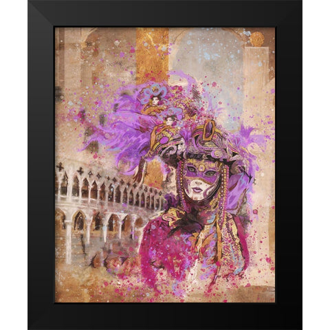 Venice Festive I Black Modern Wood Framed Art Print by Wiley, Marta