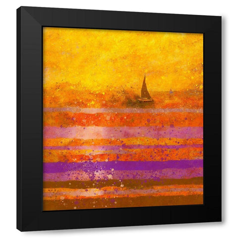 Sunset VIII Black Modern Wood Framed Art Print by Wiley, Marta