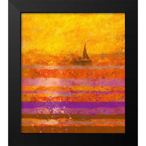 Sunset VIII Black Modern Wood Framed Art Print by Wiley, Marta