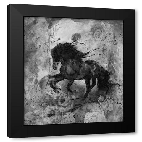 Gallop VI Black Modern Wood Framed Art Print with Double Matting by Wiley, Marta
