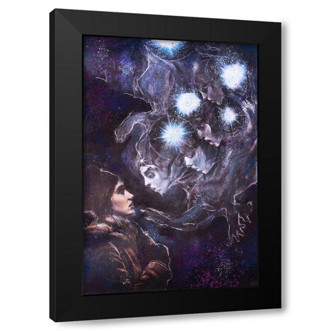 Listen to your guides III Black Modern Wood Framed Art Print by Wiley, Marta