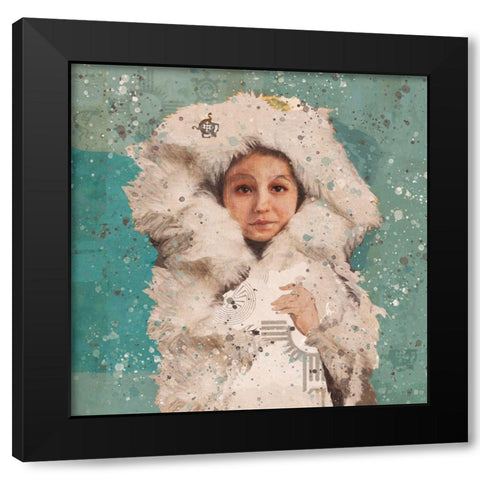 Eskimo Child II Black Modern Wood Framed Art Print with Double Matting by Wiley, Marta