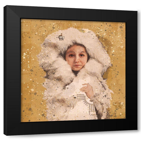 Eskimo Child III Black Modern Wood Framed Art Print with Double Matting by Wiley, Marta