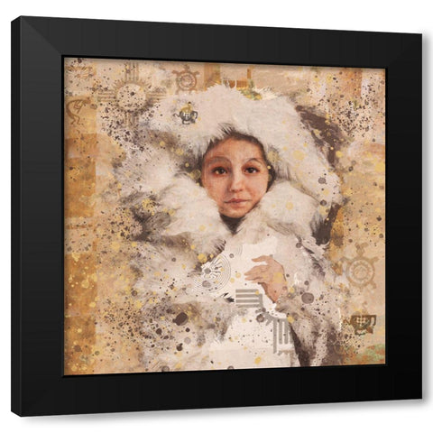 Eskimo Child IIII Black Modern Wood Framed Art Print by Wiley, Marta