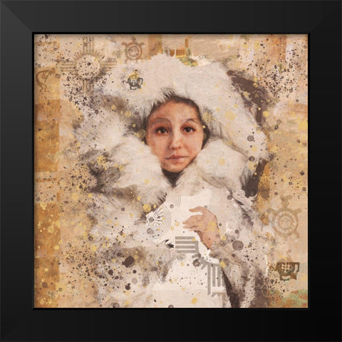 Eskimo Child IIII Black Modern Wood Framed Art Print by Wiley, Marta