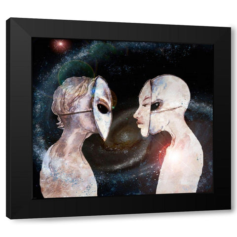 Hybrid II Black Modern Wood Framed Art Print by Wiley, Marta