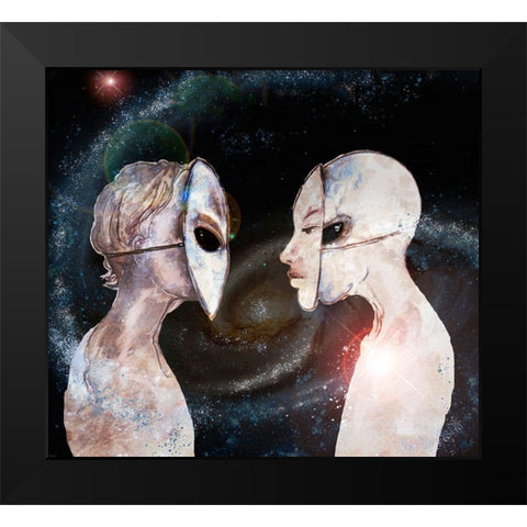 Hybrid II Black Modern Wood Framed Art Print by Wiley, Marta