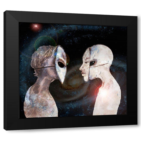 Hybrid VI Black Modern Wood Framed Art Print by Wiley, Marta