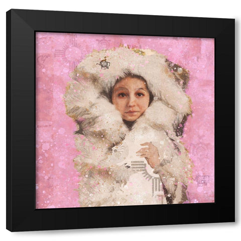 Eskimo Child VI Black Modern Wood Framed Art Print with Double Matting by Wiley, Marta