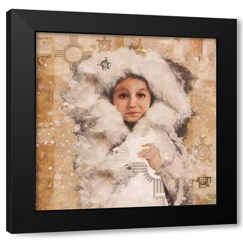 Eskimo Child VIII Black Modern Wood Framed Art Print by Wiley, Marta