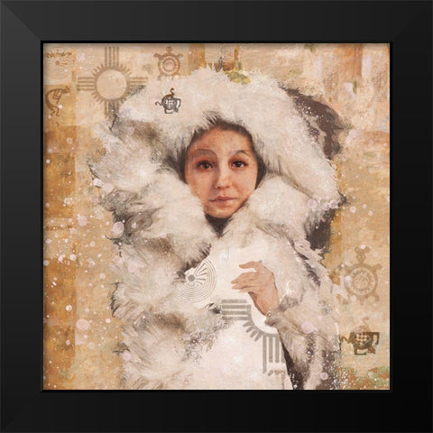 Eskimo Child VIII Black Modern Wood Framed Art Print by Wiley, Marta