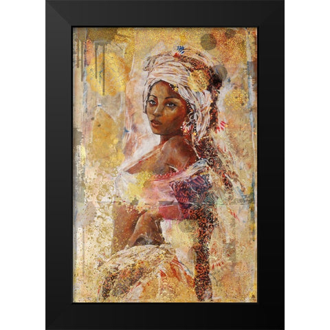 African Light V Black Modern Wood Framed Art Print by Wiley, Marta