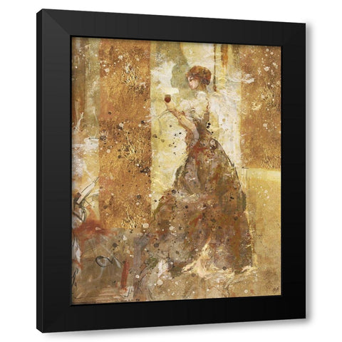 Wine I Black Modern Wood Framed Art Print with Double Matting by Wiley, Marta