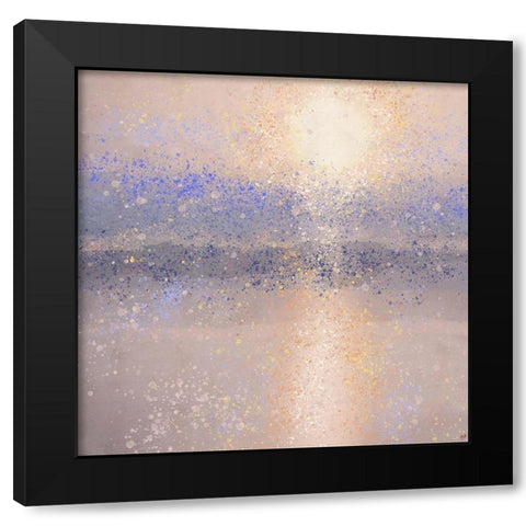 Lake Reflection X Black Modern Wood Framed Art Print with Double Matting by Wiley, Marta