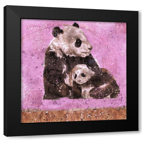 Fibonacci Panda IIII Black Modern Wood Framed Art Print by Wiley, Marta