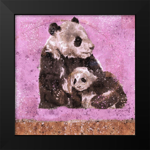 Fibonacci Panda IIII Black Modern Wood Framed Art Print by Wiley, Marta