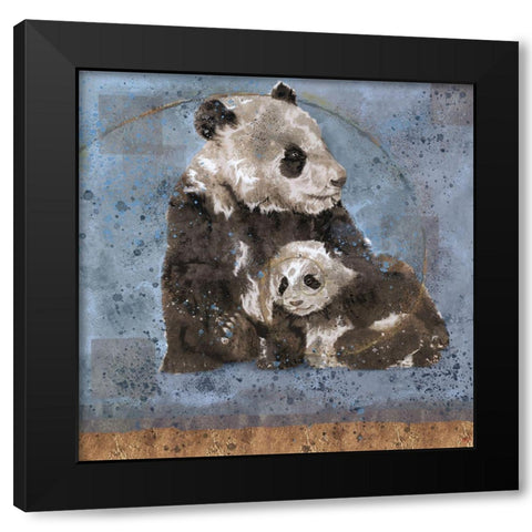 Fibonacci Panda VII Black Modern Wood Framed Art Print by Wiley, Marta