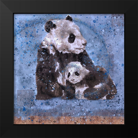 Fibonacci Panda VIII Black Modern Wood Framed Art Print by Wiley, Marta