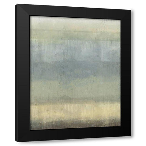 Soft Abstract Black Modern Wood Framed Art Print by Wiley, Marta