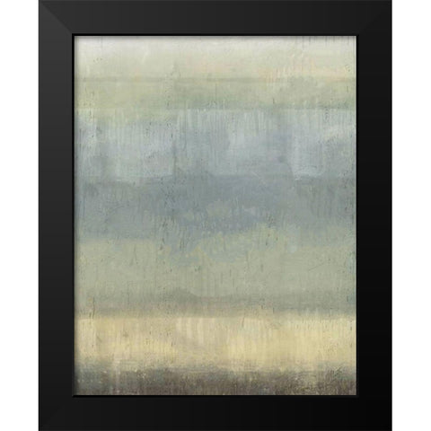 Soft Abstract Black Modern Wood Framed Art Print by Wiley, Marta