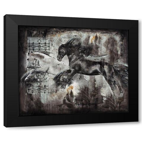 Romance Black Modern Wood Framed Art Print with Double Matting by Wiley, Marta