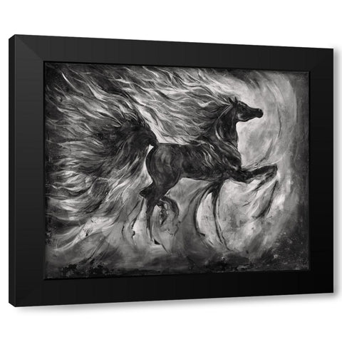 Romance BandW Black Modern Wood Framed Art Print with Double Matting by Wiley, Marta