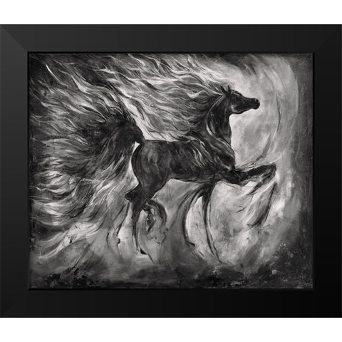 Romance BandW Black Modern Wood Framed Art Print by Wiley, Marta