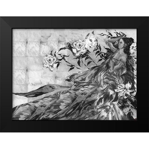 India Ink Sketch Black Modern Wood Framed Art Print by Wiley, Marta