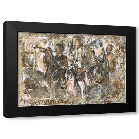 Jazz I Black Modern Wood Framed Art Print by Wiley, Marta