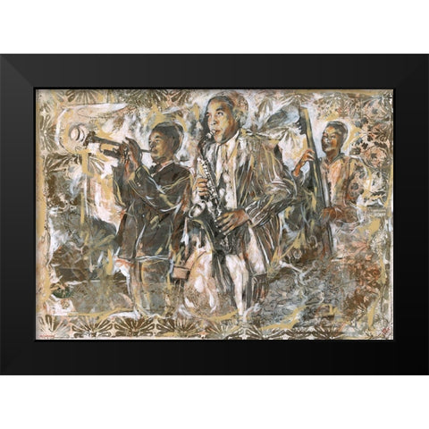 Jazz I Black Modern Wood Framed Art Print by Wiley, Marta
