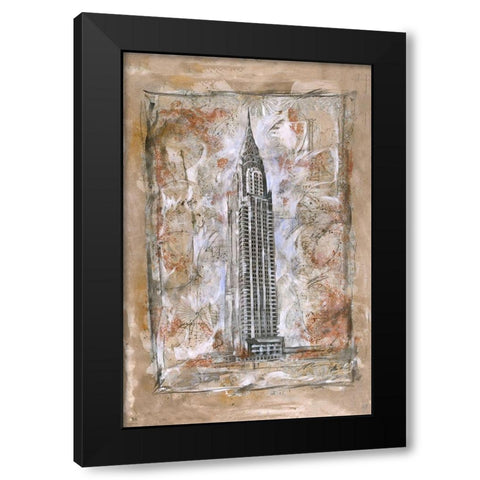 Hook Black Modern Wood Framed Art Print with Double Matting by Wiley, Marta