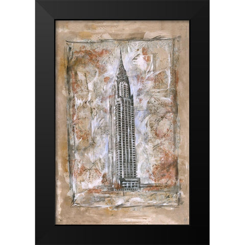 Hook Black Modern Wood Framed Art Print by Wiley, Marta
