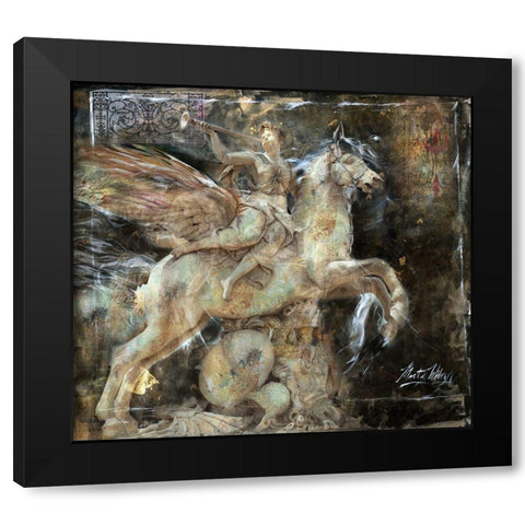 Princess I Black Modern Wood Framed Art Print by Wiley, Marta