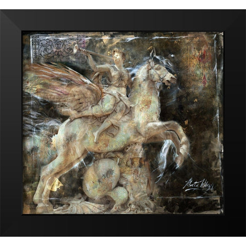 Princess I Black Modern Wood Framed Art Print by Wiley, Marta